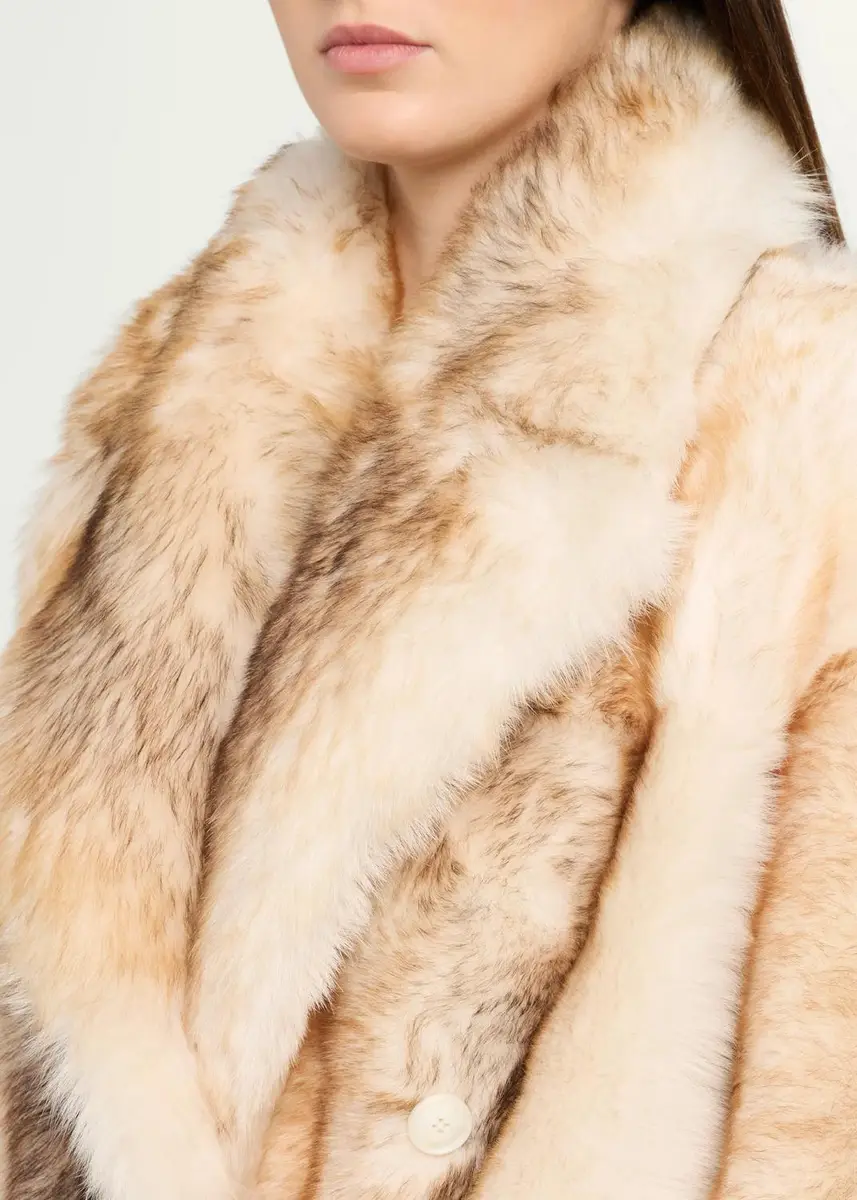 Yves Salomon Lamb Shearling Double-Breasted Short Coat | Thumbnail 5