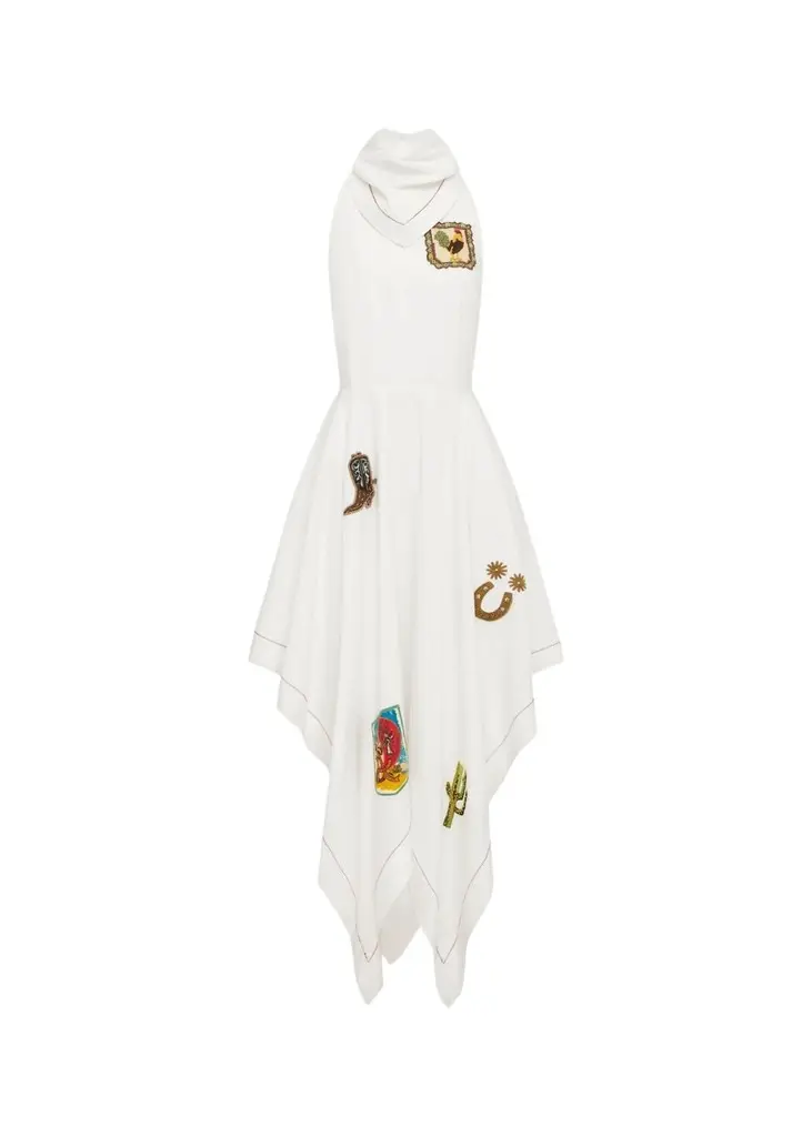 Westwood Embroidered Halter Midi Dress Westwood Embroidered Halter Midi Dress
