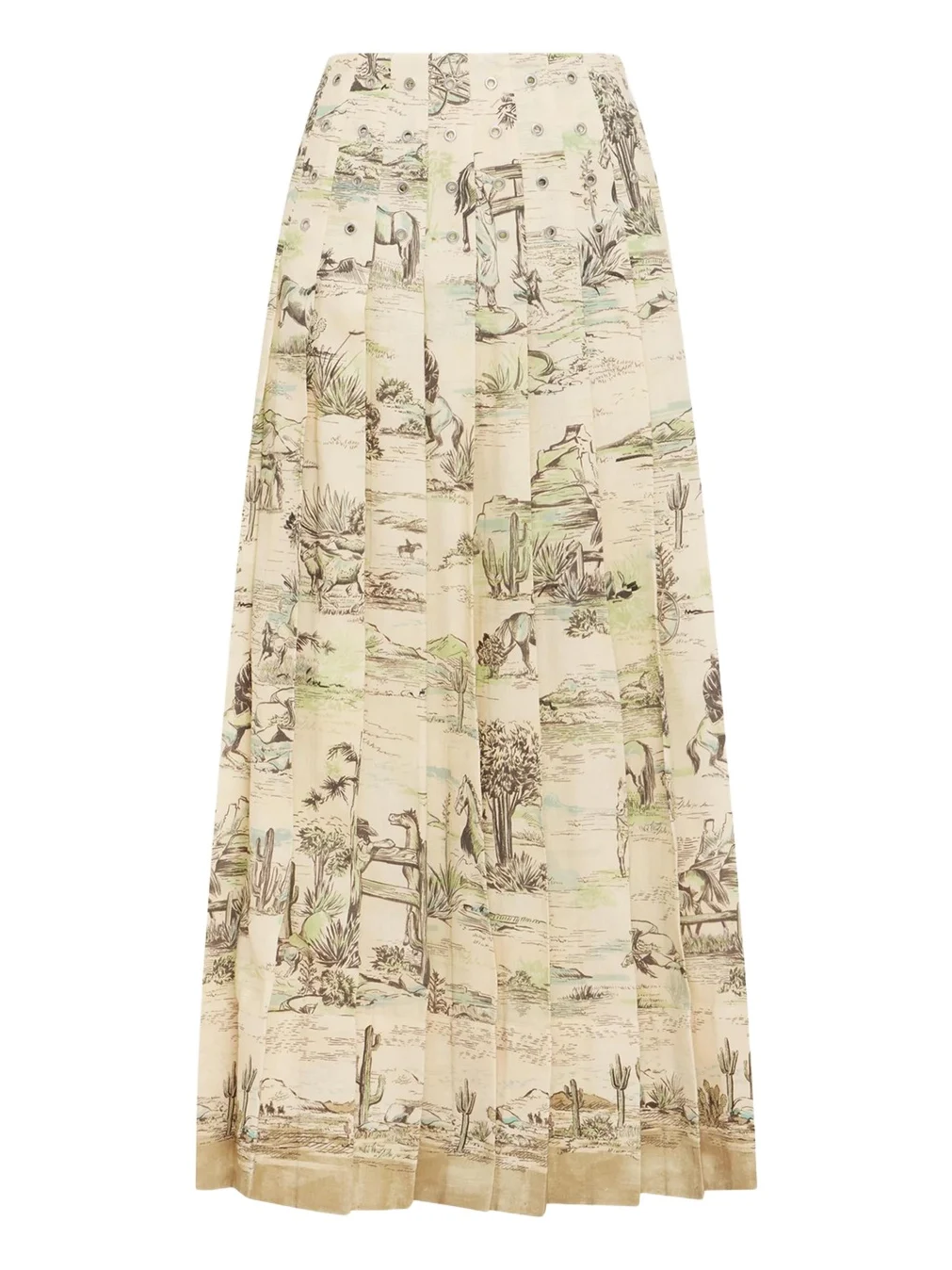 ALÉMAIS Scout Pleated Midi Skirt