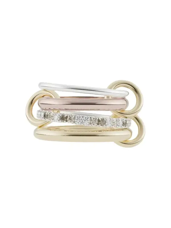 Spinelli Kilcollin Cancer Mx CCW Multi-Diamond 4-Band Ring