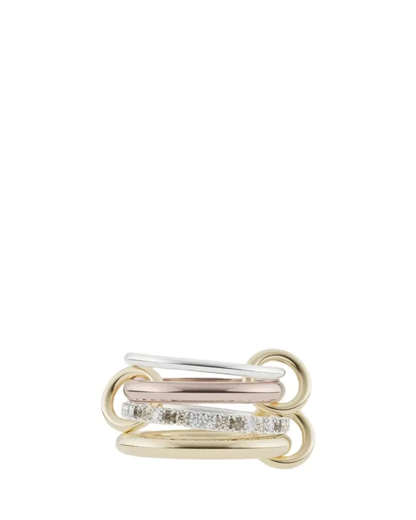 Cancer Mx CCW Multi-Diamond 4-Band Ring Cancer Mx CCW Multi-Diamond 4-Band Ring