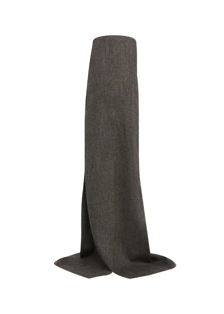 Strapless Melange Wool Column Maxi Dress Strapless Melange Wool Column Maxi Dress