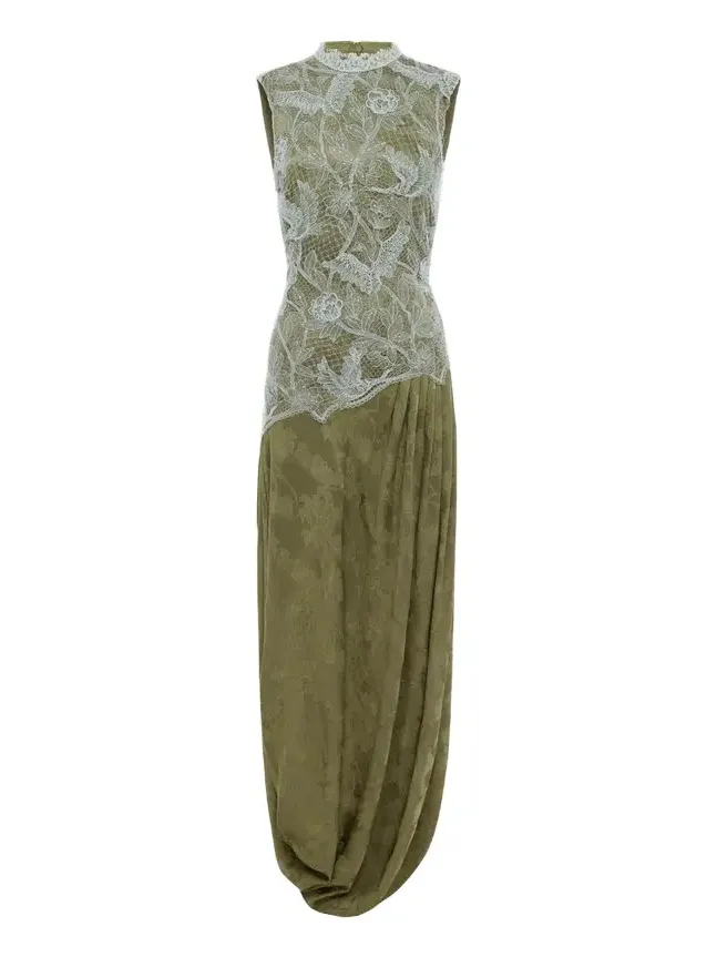 ALÉMAIS Winifred Lace Midi Dress