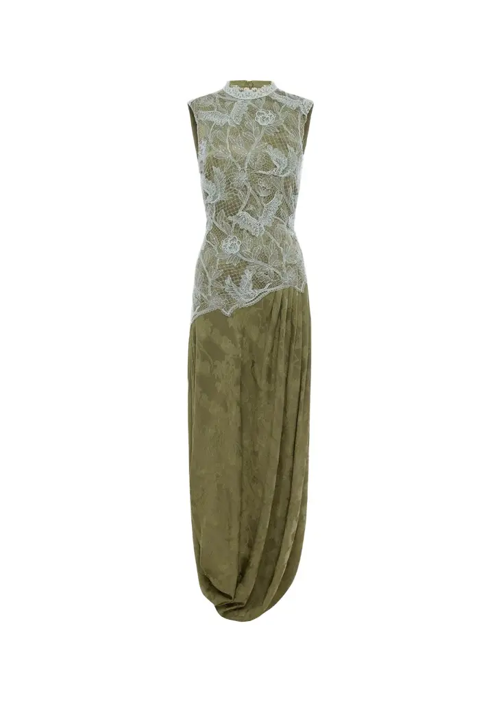 ALÉMAIS Winifred Lace Midi Dress