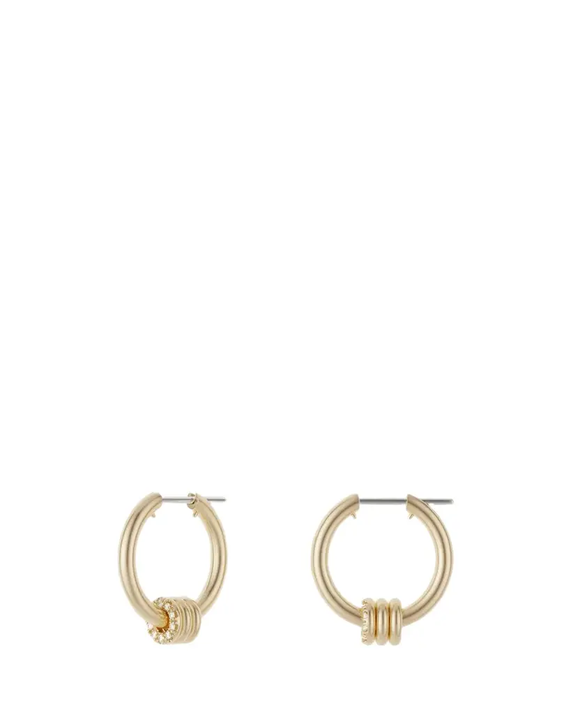 Ara YG Deux 18K Yellow Gold Diamond Huggie Earrings Ara YG Deux 18K Yellow Gold Diamond Huggie Earrings