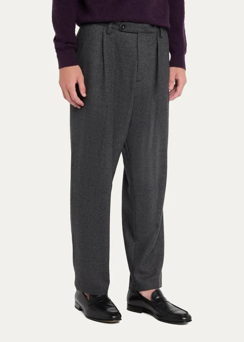 Massimo Alba Men's Relaxed-Leg Pleated Trousers | Thumbnail 4 Massimo Alba Men's Relaxed-Leg Pleated Trousers | Thumbnail 4