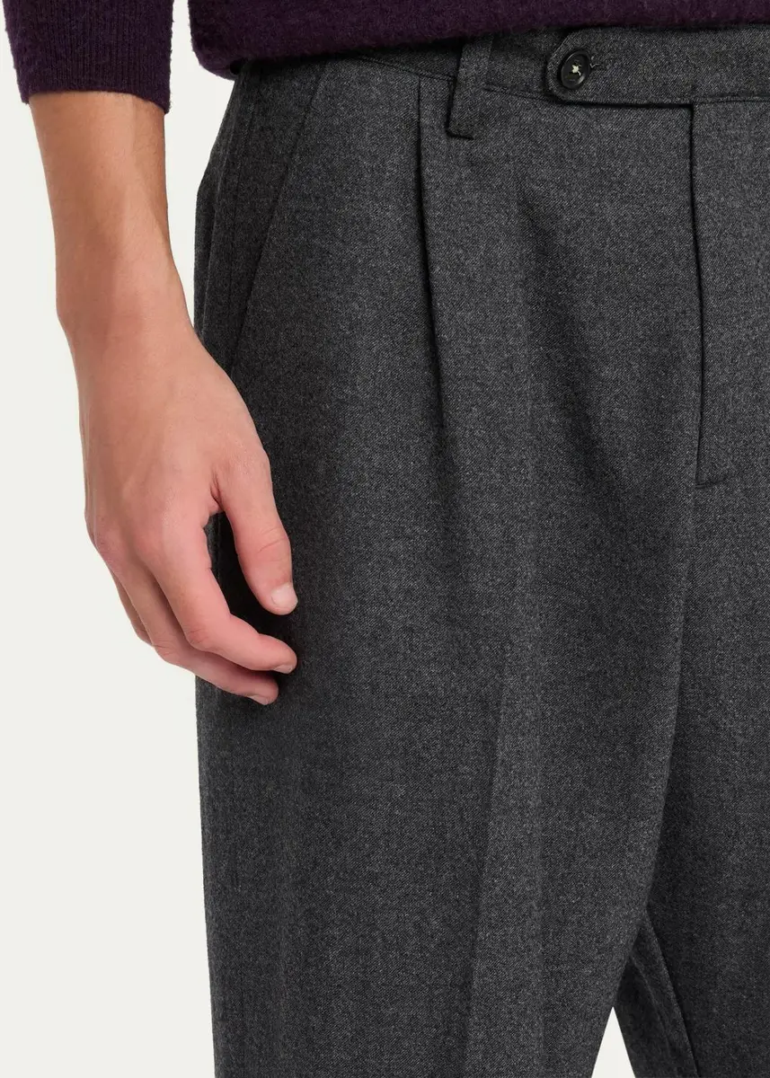 Massimo Alba Men's Relaxed-Leg Pleated Trousers | Thumbnail 5 Massimo Alba Men's Relaxed-Leg Pleated Trousers | Thumbnail 5