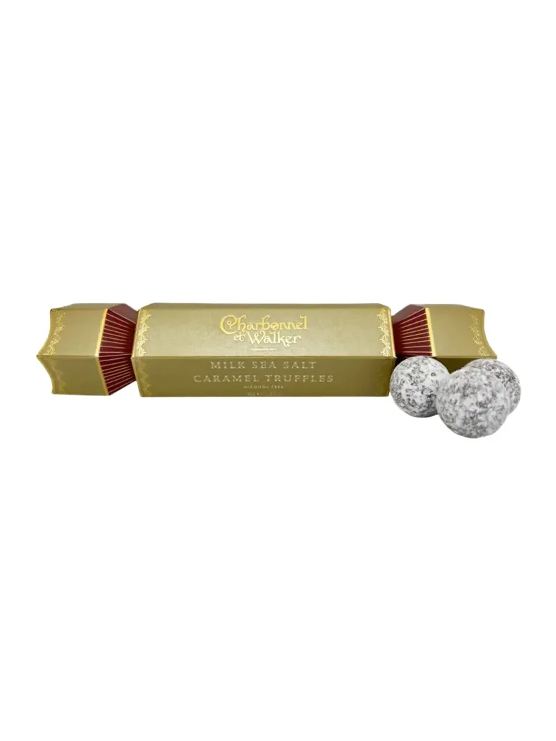 Charbonnel Et Walker Milk Sea Salt Caramel Truffles Christmas Cracker, 1.3 oz.
