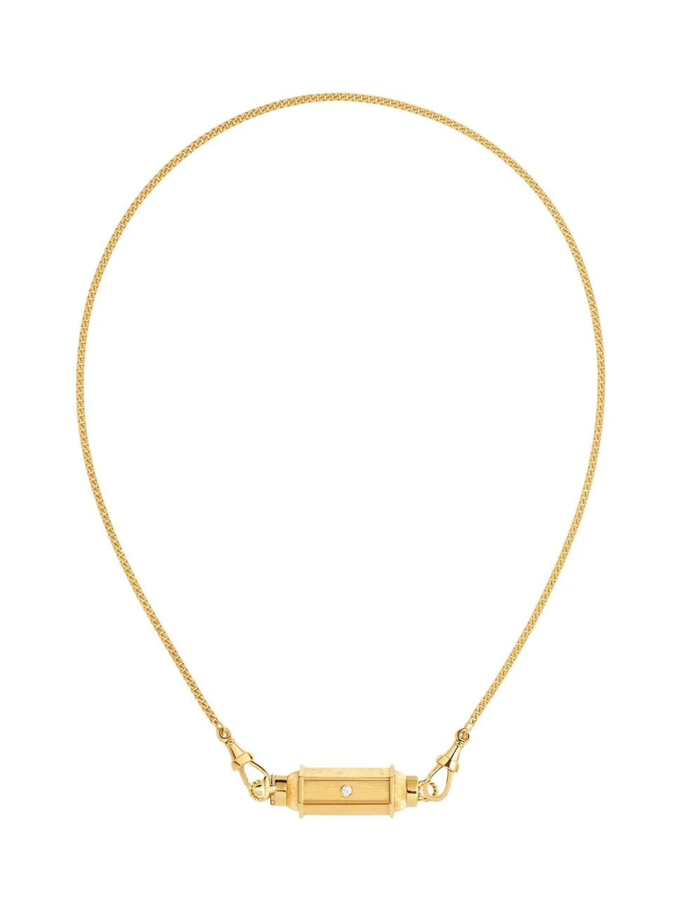 18K Yellow Gold & 0.15 TCW Diamonds Necklace/14.5"L