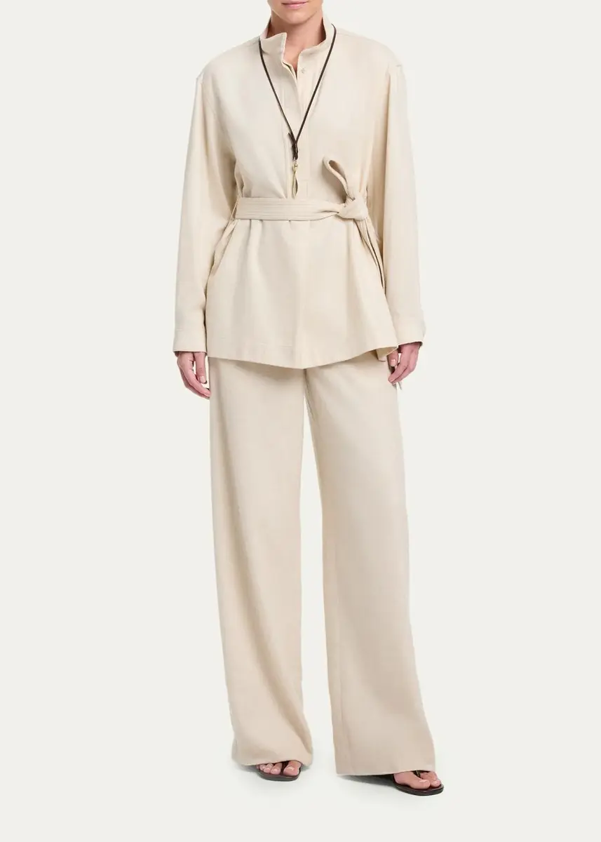 TWP Tamzin Cashmere-Blend Robe Top | Thumbnail 2 TWP Tamzin Cashmere-Blend Robe Top | Thumbnail 2
