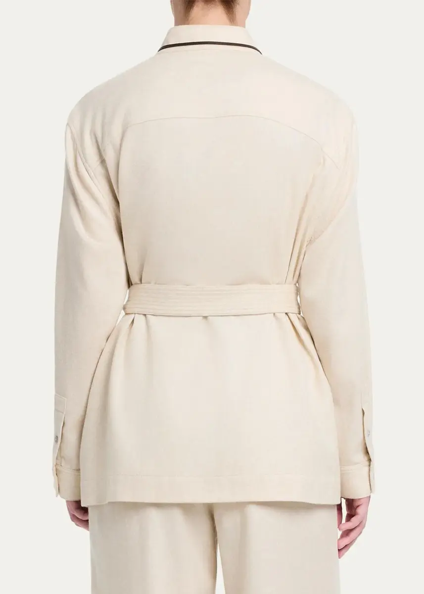 TWP Tamzin Cashmere-Blend Robe Top | Thumbnail 3 TWP Tamzin Cashmere-Blend Robe Top | Thumbnail 3