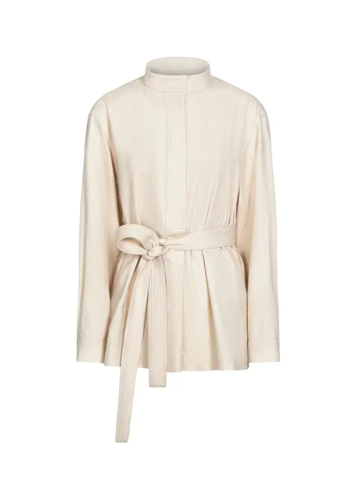 Tamzin Cashmere-Blend Robe Top Tamzin Cashmere-Blend Robe Top