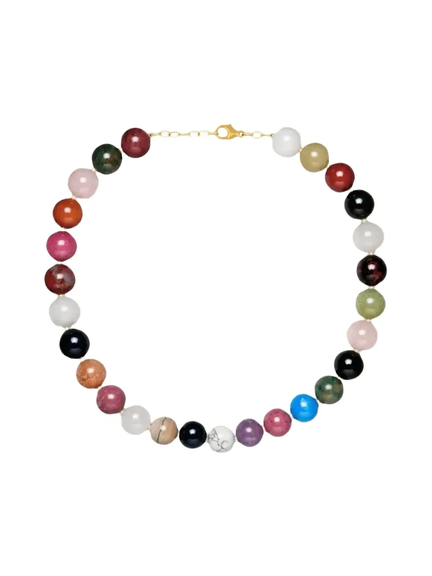 JIA JIA Oracle Multi Gemstone Sphere Necklace