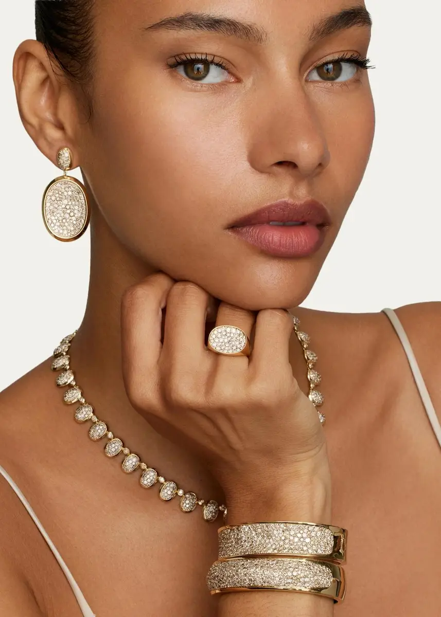 Jamie Wolf 18K Yellow and White Gold Champagne Diamond Cuff Bracelet, 8.3tcw | Thumbnail 2 Jamie Wolf 18K Yellow and White Gold Champagne Diamond Cuff Bracelet, 8.3tcw | Thumbnail 2