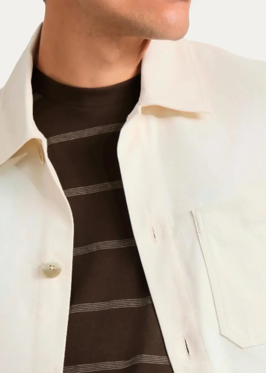 Frescobol Carioca Men's Cotton Chore Jacket | Thumbnail 4 Frescobol Carioca Men's Cotton Chore Jacket | Thumbnail 4