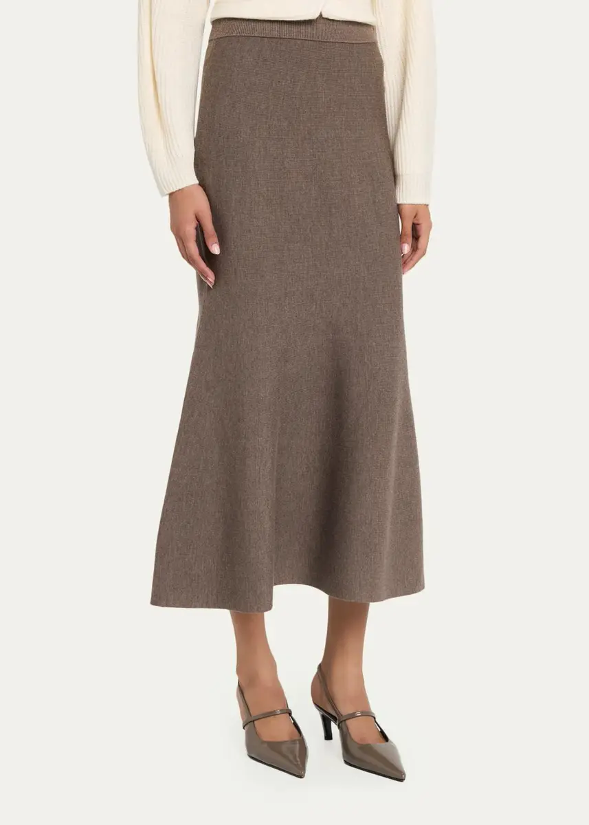 Simkhai Atwood Merino Wool Mermaid Midi Skirt | Thumbnail 4 Simkhai Atwood Merino Wool Mermaid Midi Skirt | Thumbnail 4