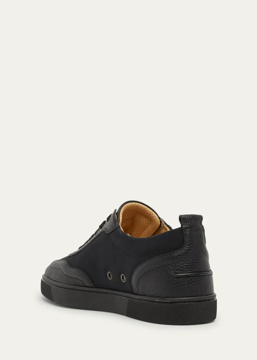 Christian Louboutin Men's Retero Canvas and Leather Low-Top Sneakers | Thumbnail 2 Christian Louboutin Men's Retero Canvas and Leather Low-Top Sneakers | Thumbnail 2