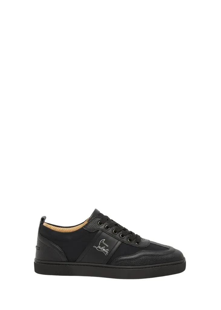 Christian Louboutin Men's Retero Canvas and Leather Low-Top Sneakers