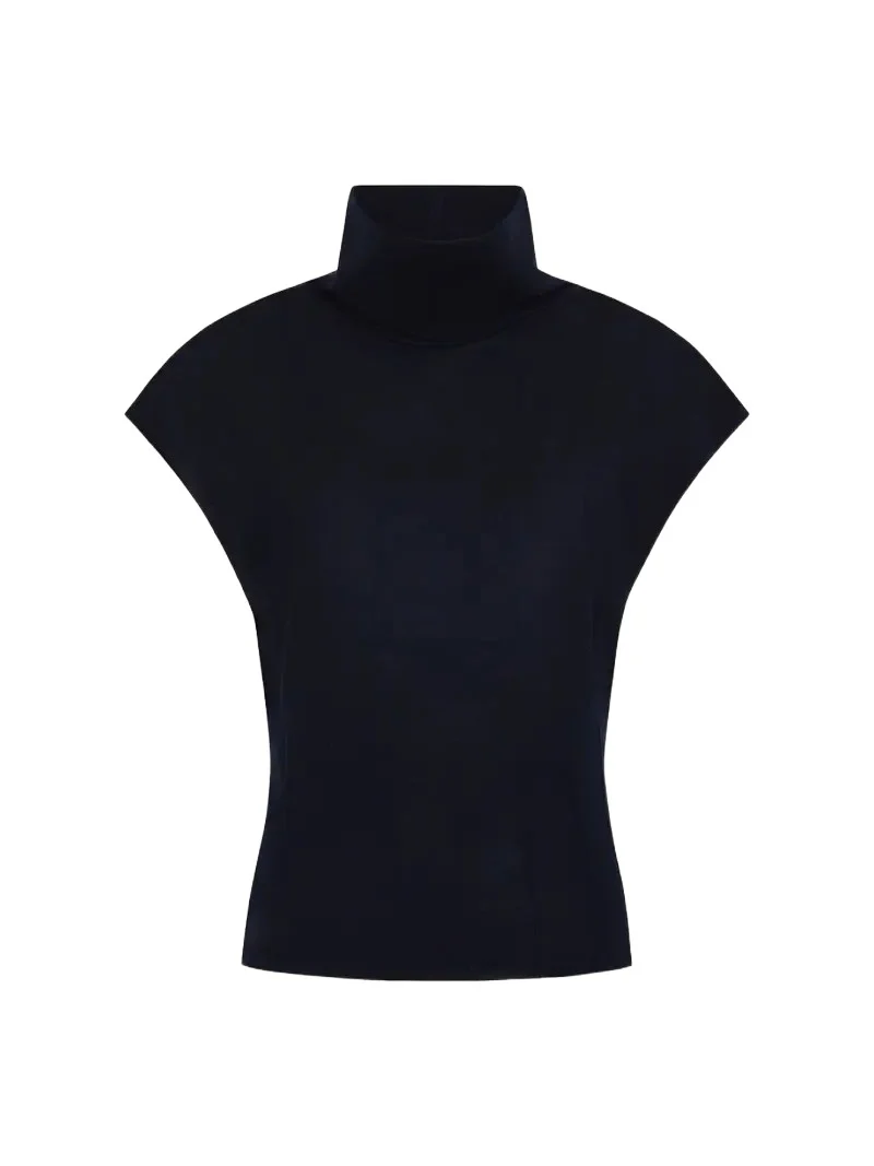 TWP Funnel Neck Sleeveless Top
