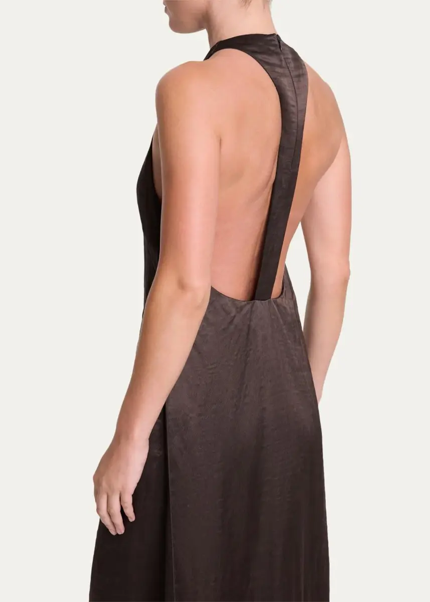TWP T-Back Silk A-Line Train-Back Gown | Thumbnail 5