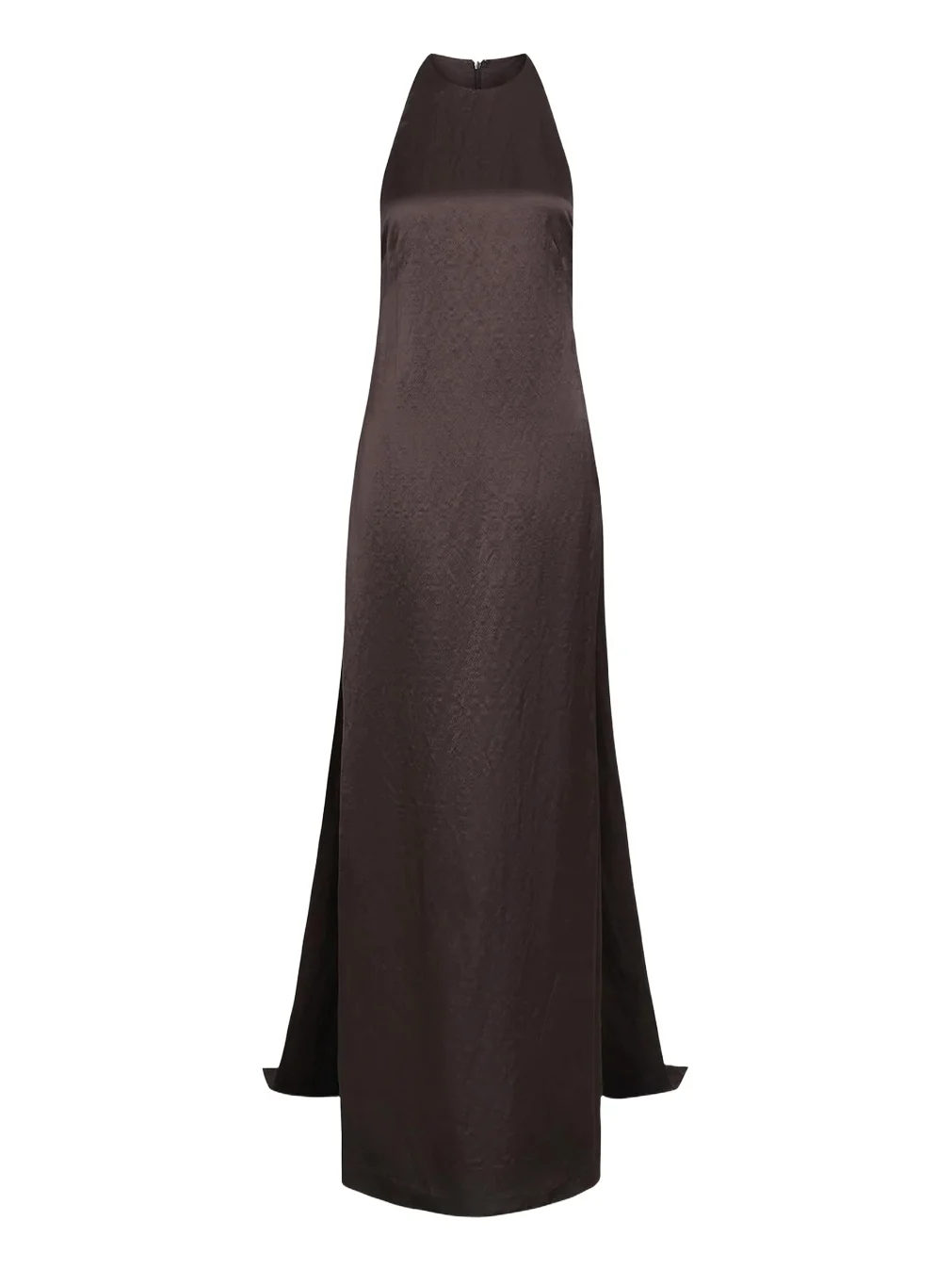 TWP T-Back Silk A-Line Train-Back Gown