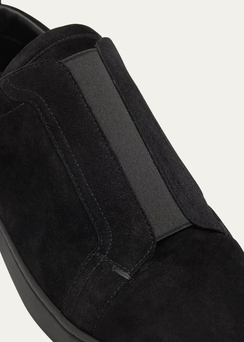 Christian Louboutin Men's St Louis Suede Slip-On Sneakers | Thumbnail 3 Christian Louboutin Men's St Louis Suede Slip-On Sneakers | Thumbnail 3