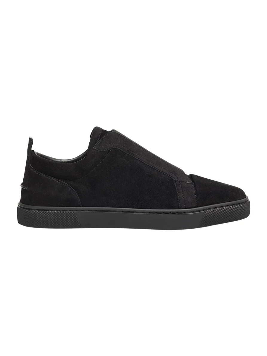 Christian Louboutin Men's St Louis Suede Slip-On Sneakers