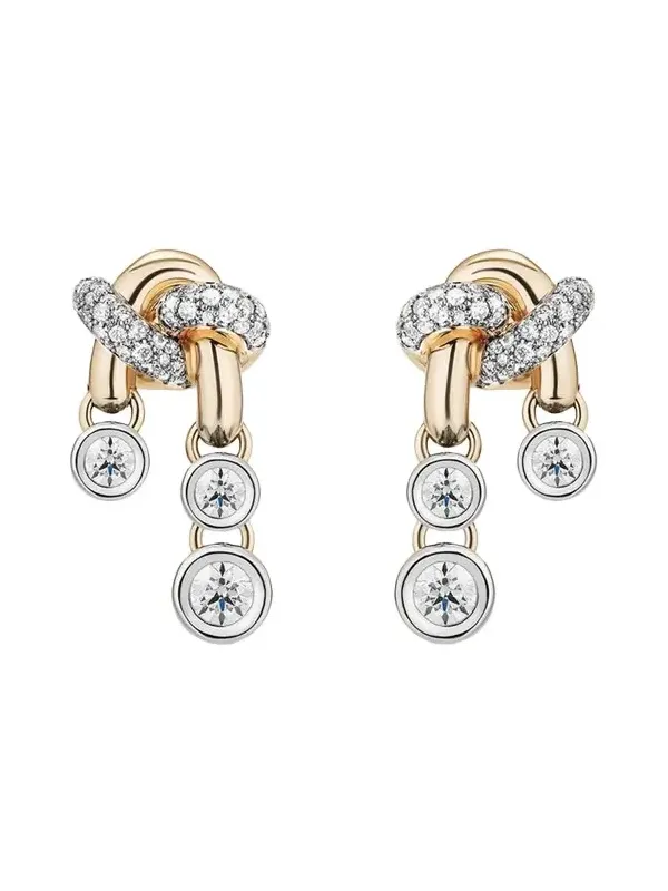 Mason and Books 14K Diamond Tangled Dangle Earrings