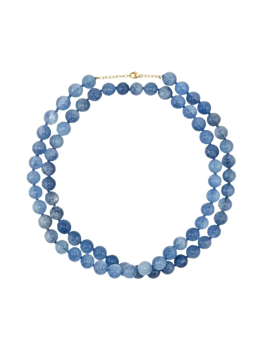 JIA JIA Green Kyanite Beaded Long Necklace, 32"L