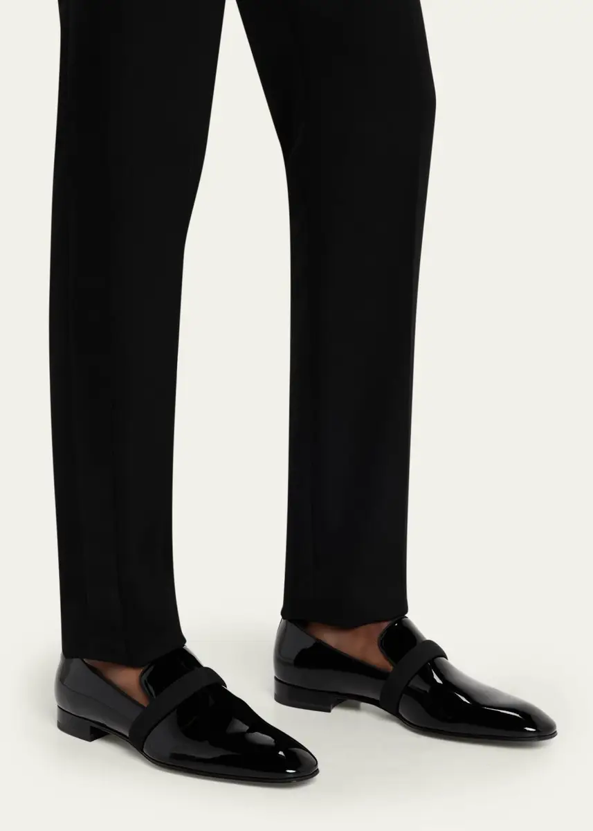 Christian Louboutin Men's Dandydeco Red-Sole Patent Loafers | Thumbnail 2 Christian Louboutin Men's Dandydeco Red-Sole Patent Loafers | Thumbnail 2