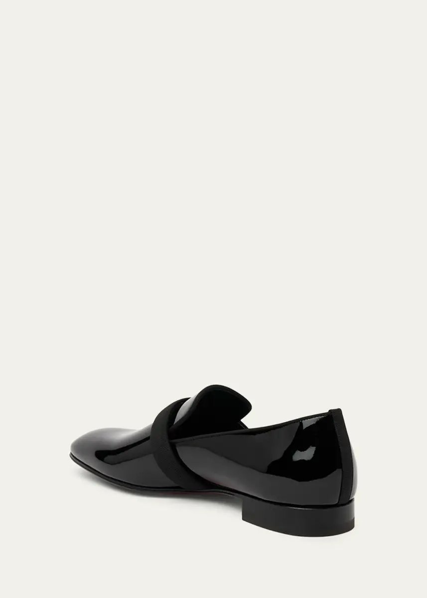 Christian Louboutin Men's Dandydeco Red-Sole Patent Loafers | Thumbnail 4 Christian Louboutin Men's Dandydeco Red-Sole Patent Loafers | Thumbnail 4