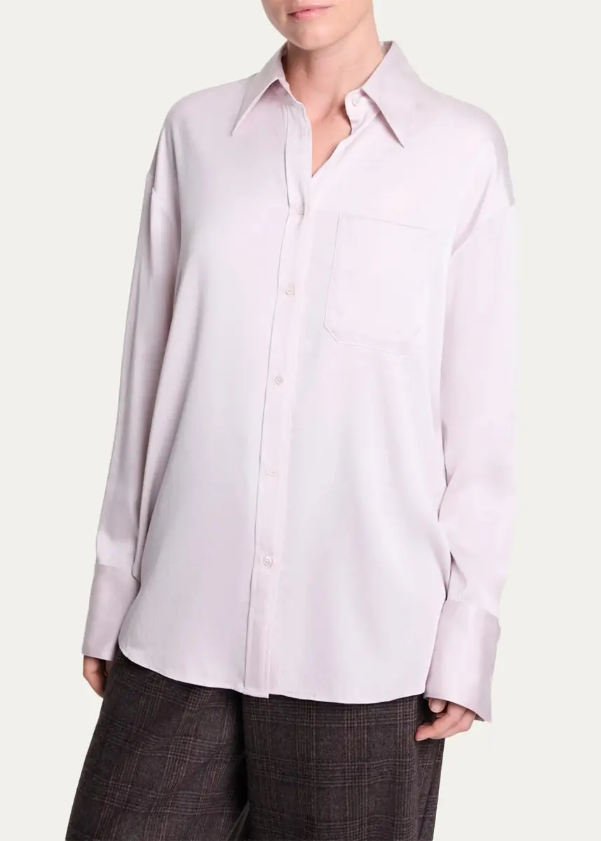 TWP Big Joe Stretch-Silk Shirt | Thumbnail 4