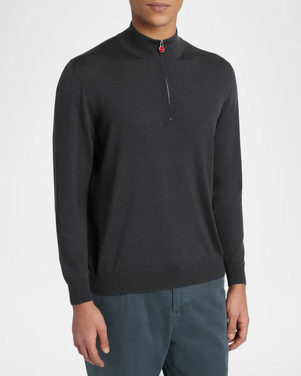 Kiton Wool Crewneck Sweater | Thumbnail 3 Kiton Wool Crewneck Sweater | Thumbnail 3