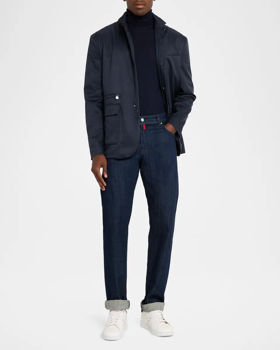 Kiton Men's Full-Zip Field Jacket | Thumbnail 2 Kiton Men's Full-Zip Field Jacket | Thumbnail 2