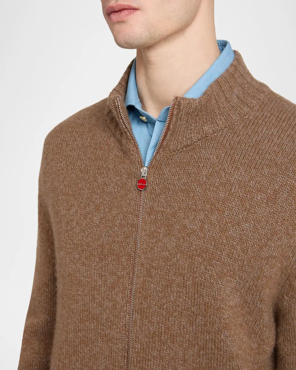 Kiton Men's Cashmere Knit Cardigan Sweater | Thumbnail 5 Kiton Men's Cashmere Knit Cardigan Sweater | Thumbnail 5