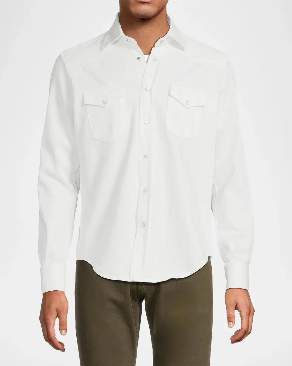 Sartorio Men's Western Denim Shirt | Thumbnail 4 Sartorio Men's Western Denim Shirt | Thumbnail 4
