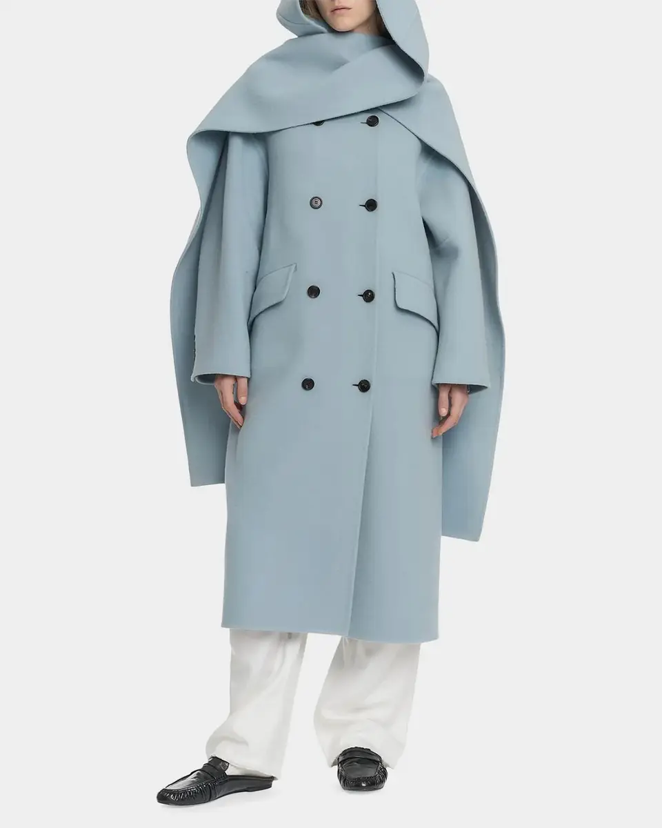 Malo Hooded Wool-Cashmere Overcoat | Thumbnail 2