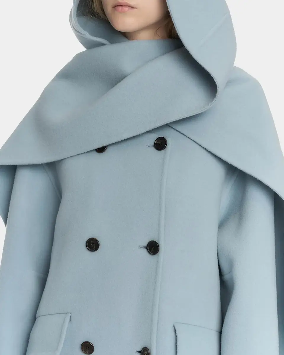 Malo Hooded Wool-Cashmere Overcoat | Thumbnail 5