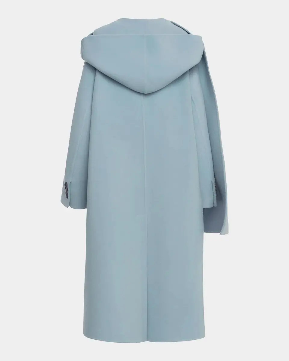 Malo Hooded Wool-Cashmere Overcoat | Thumbnail 6