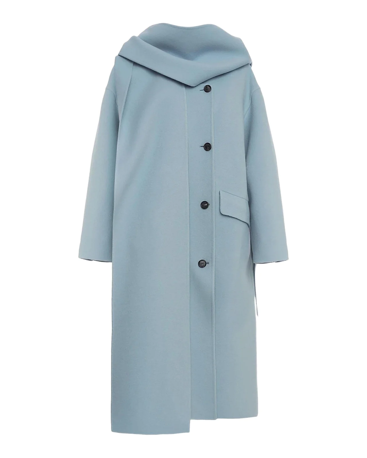 Hooded Wool-Cashmere Overcoat Hooded Wool-Cashmere Overcoat