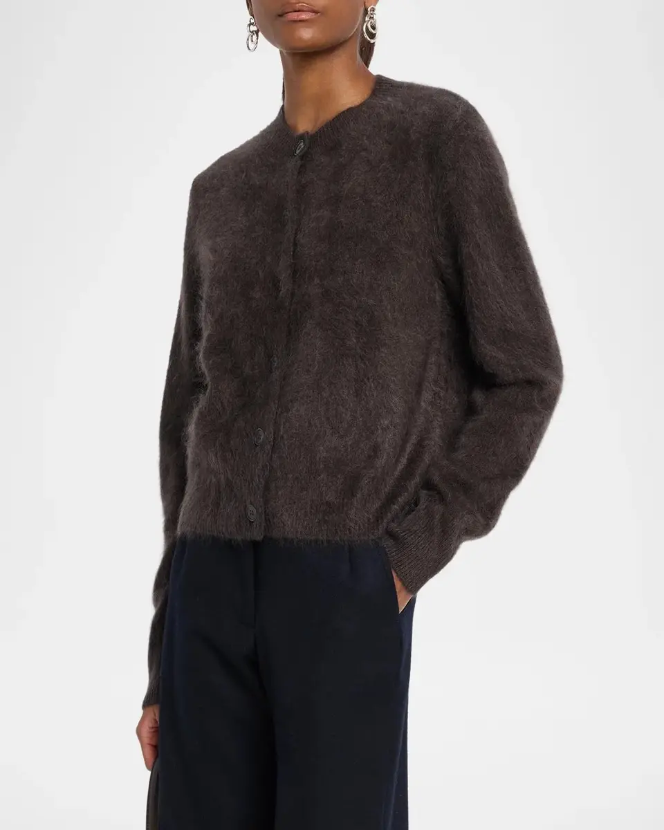 Lisa Yang Azalea Brushed Cashmere Cardigan Sweater | Thumbnail 4