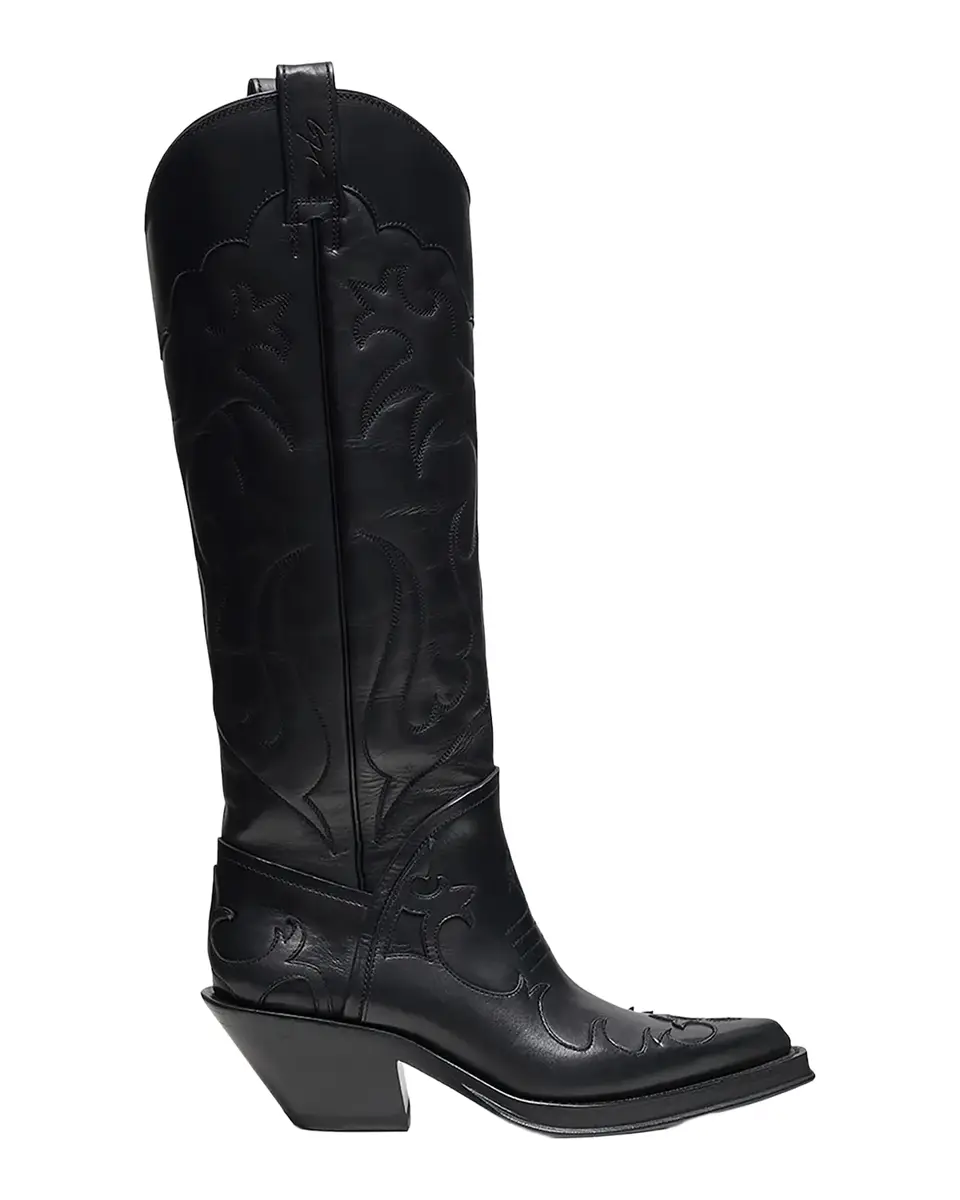 Gabriela Hearst Capitana Embroidered Leather Knee-High Cowboy Boots | Thumbnail 2 Gabriela Hearst Capitana Embroidered Leather Knee-High Cowboy Boots | Thumbnail 2