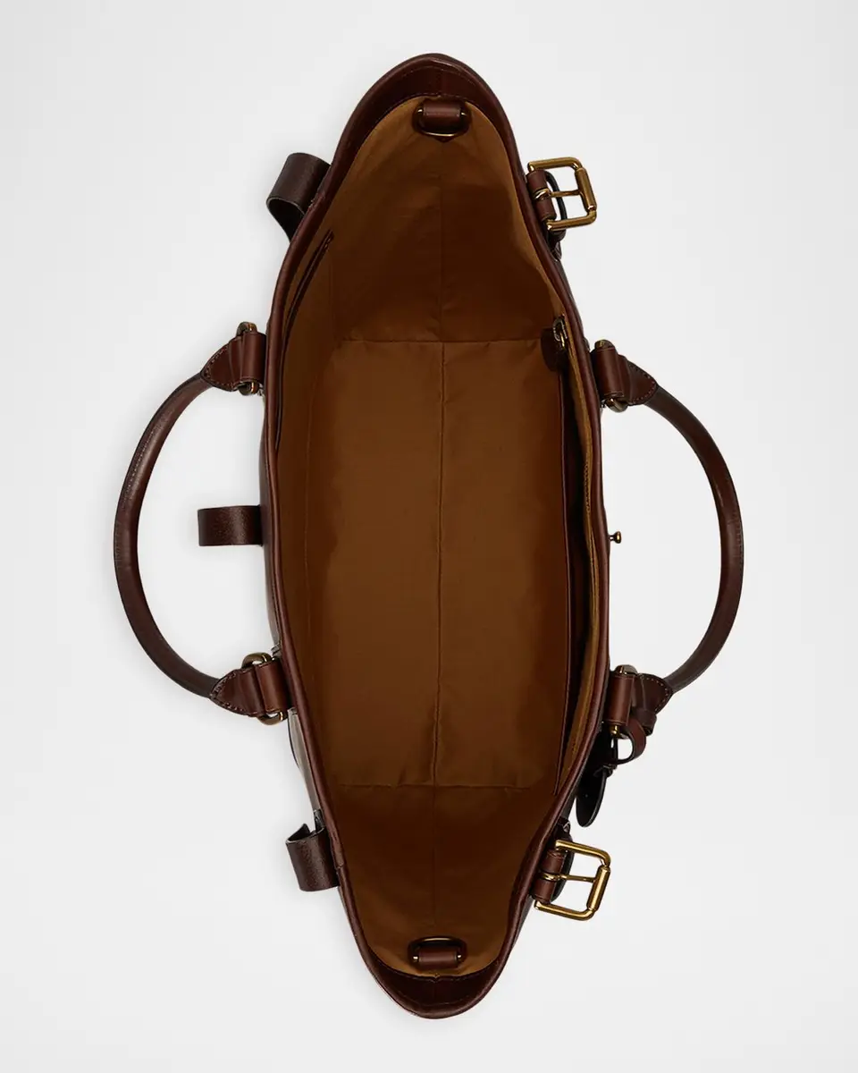 Polo Ralph Lauren Men's Medium Leather Tote Bag | Thumbnail 3 Polo Ralph Lauren Men's Medium Leather Tote Bag | Thumbnail 3
