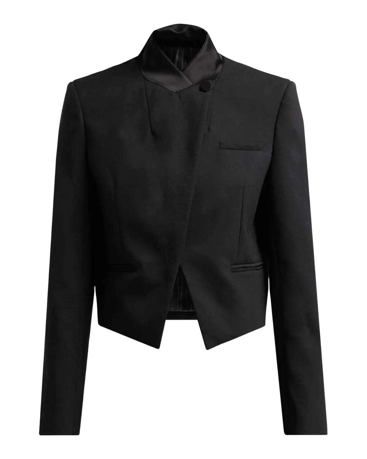 TANYA TAYLOR Julie Asymmetric Cropped Blazer