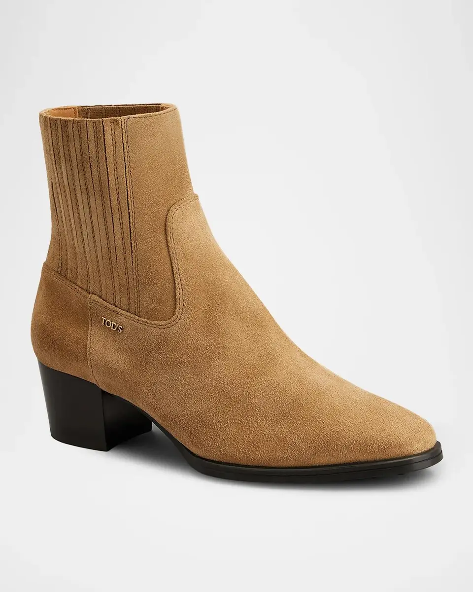 Tod's 55mm Suede Ankle Boots | Thumbnail 2 Tod's 55mm Suede Ankle Boots | Thumbnail 2