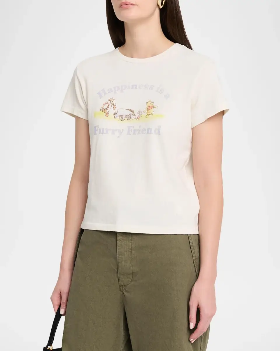 RE/DONE Classic Pooh Friend Graphic-Print T-Shirt | Thumbnail 4 RE/DONE Classic Pooh Friend Graphic-Print T-Shirt | Thumbnail 4