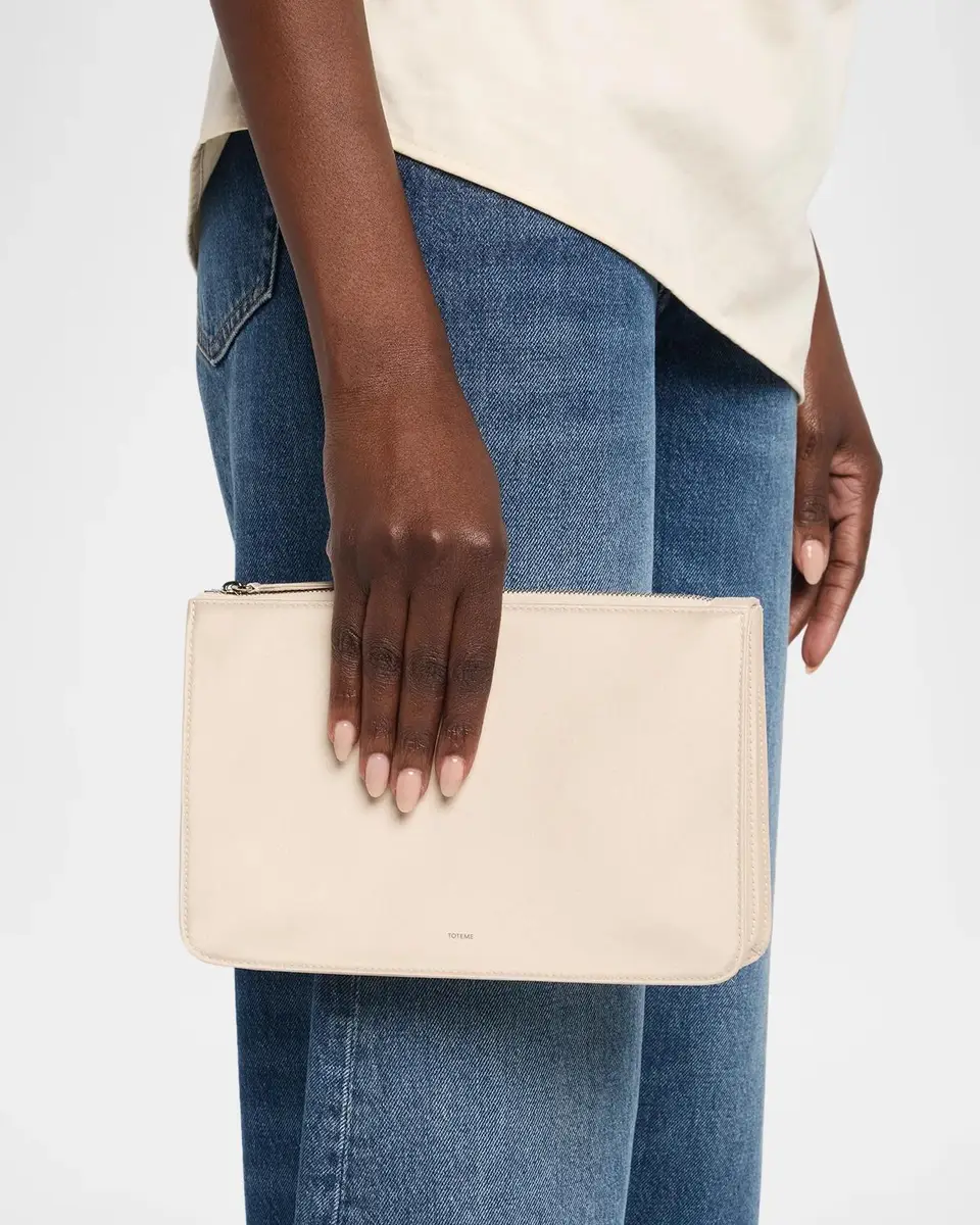 TOTEME Threefold Satin Clutch Bag | Thumbnail 2