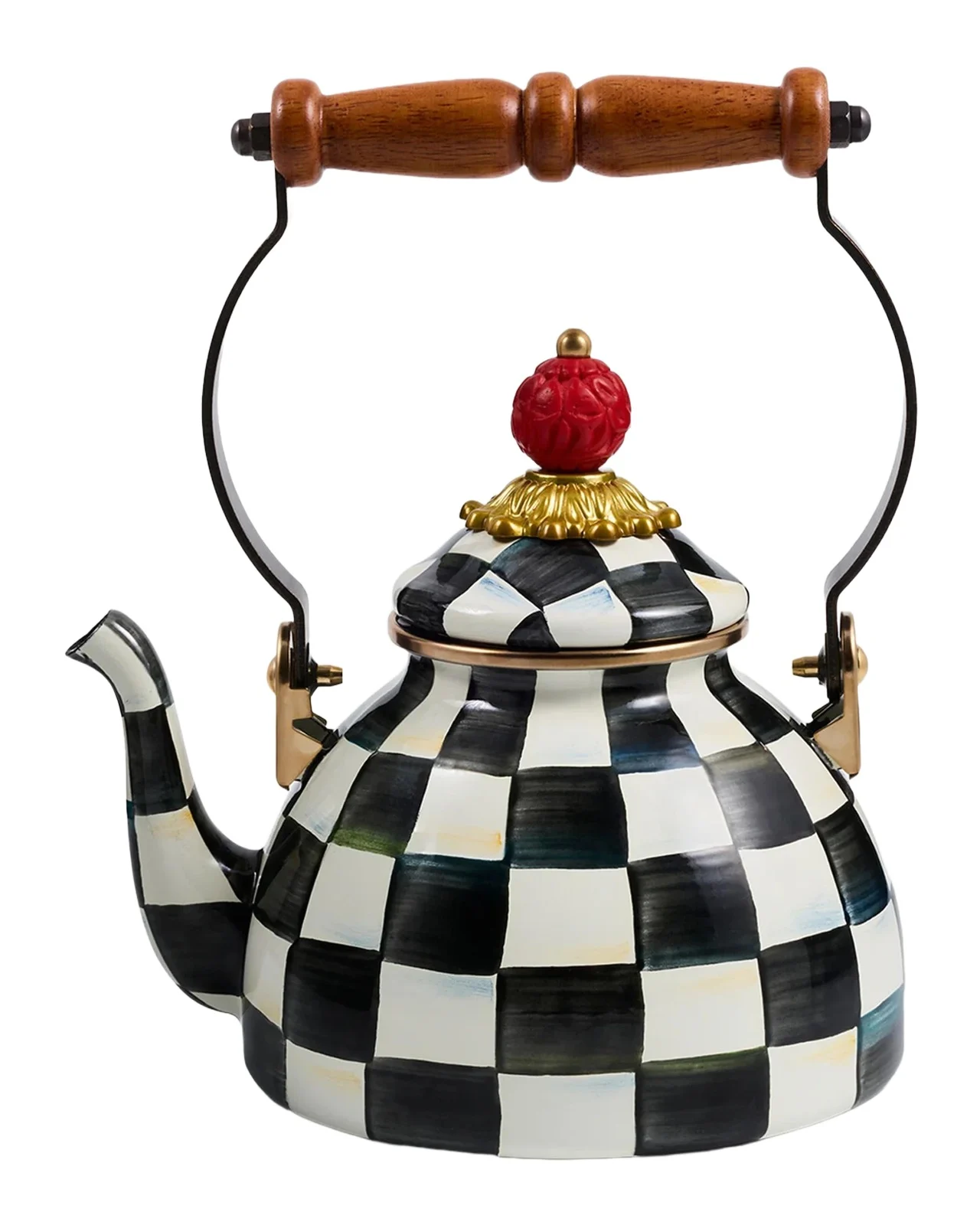 MacKenzie-Childs Courtly Check 1-Qt. Tea Kettle