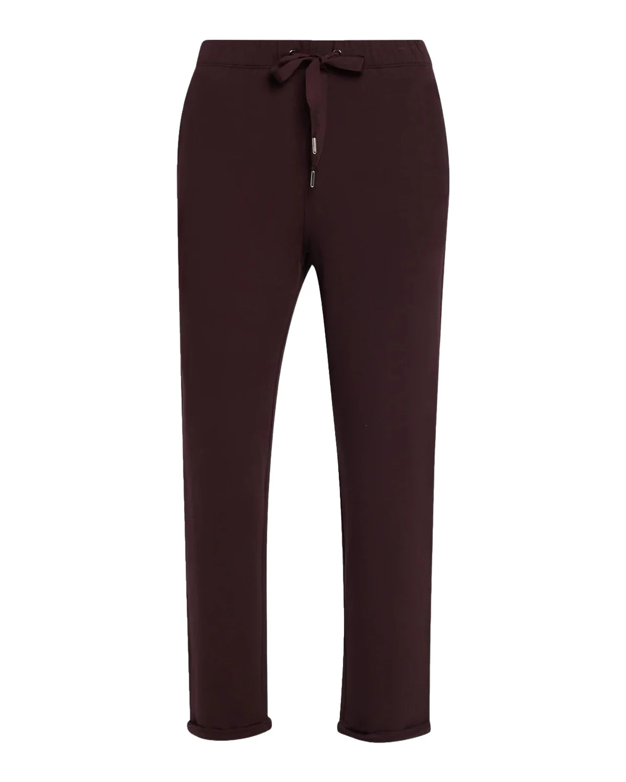 MAJESTIC FILATURES Drawstring French Terry Pants with Rolled Hem