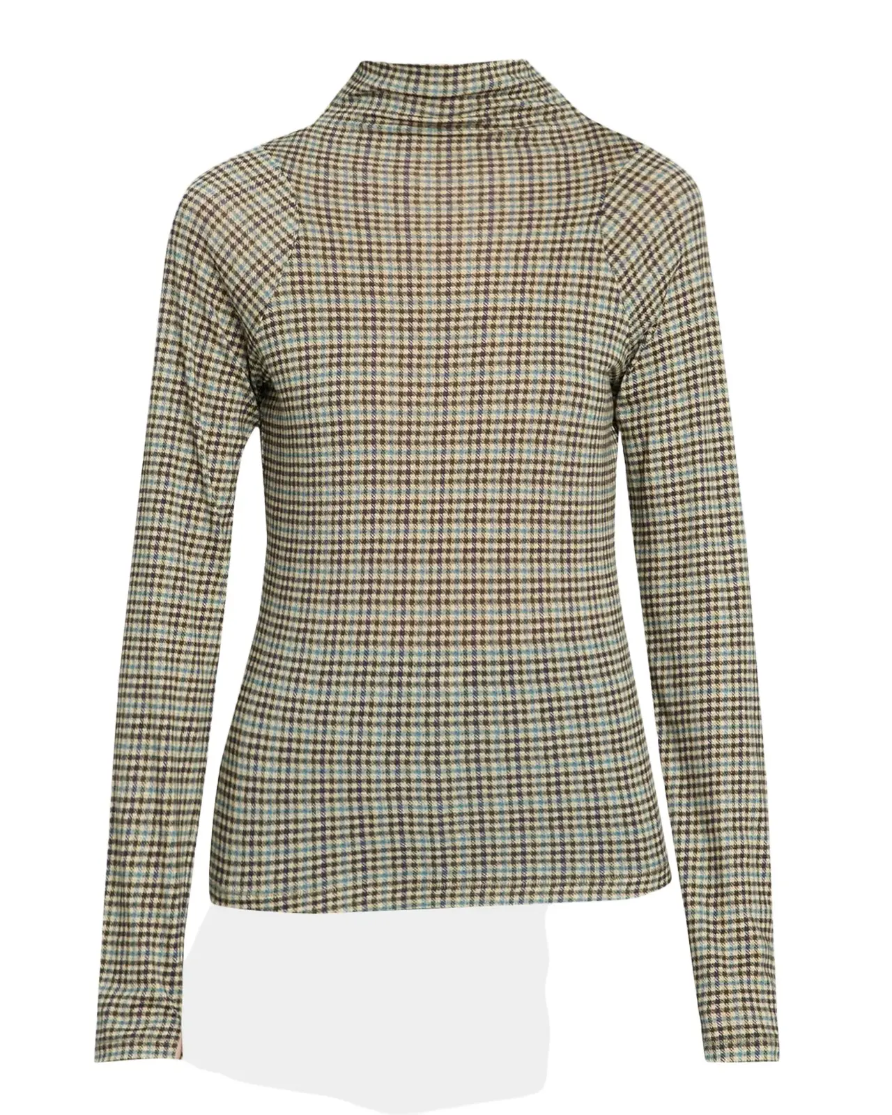 rag & bone Shaw Plaid Turtleneck Top
